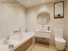 Ensemble immobilier avec rez commercial et appartement 2 chambres Hainaut n°10